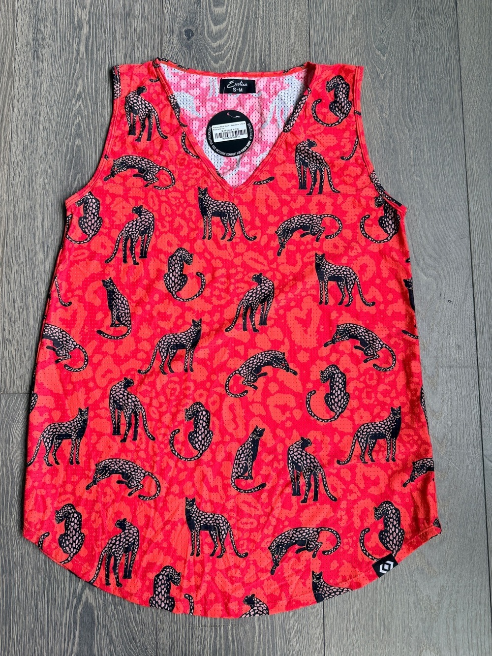 Exotica ExoticAthletica Fearless Bball Mesh Sleeveless V-Neck Boyfriend Tee